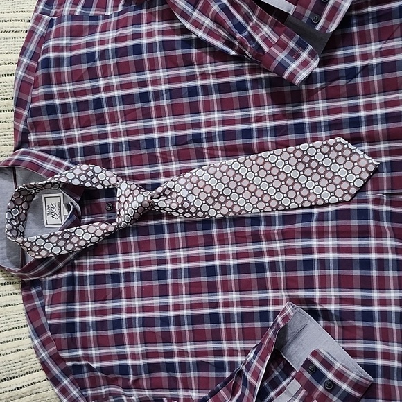 Alexander Julian Colours Men's Geometric Hexagonal Pattern Tie - Stylish Acc - Picture 4 of 6